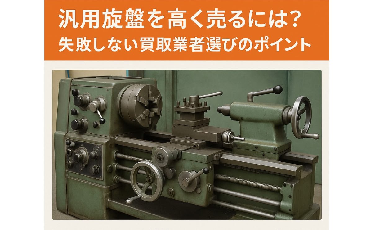 汎用旋盤を高く売るには?失敗しない買取業者選びのポイント