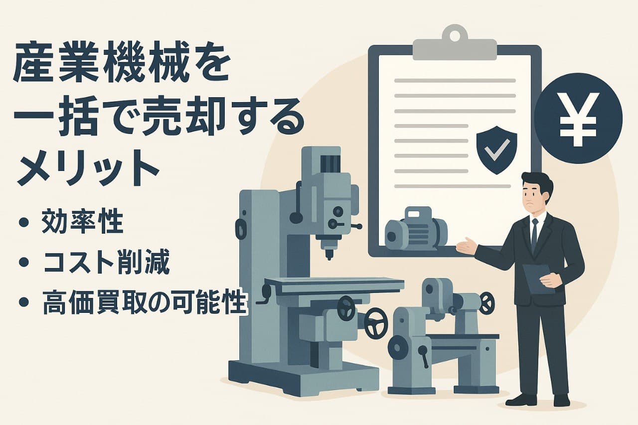 産業機械を一括で売却するメリット