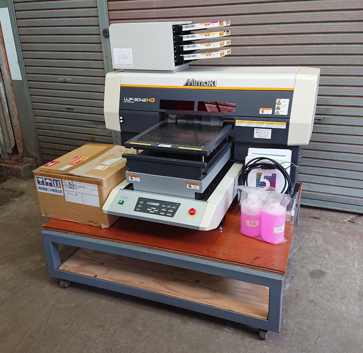 ミマキ★デスクトップタイプ LED方式 UV硬化フラットベッド★インクジェットプリンタ★UJF-3042HG★Kebabシステム付