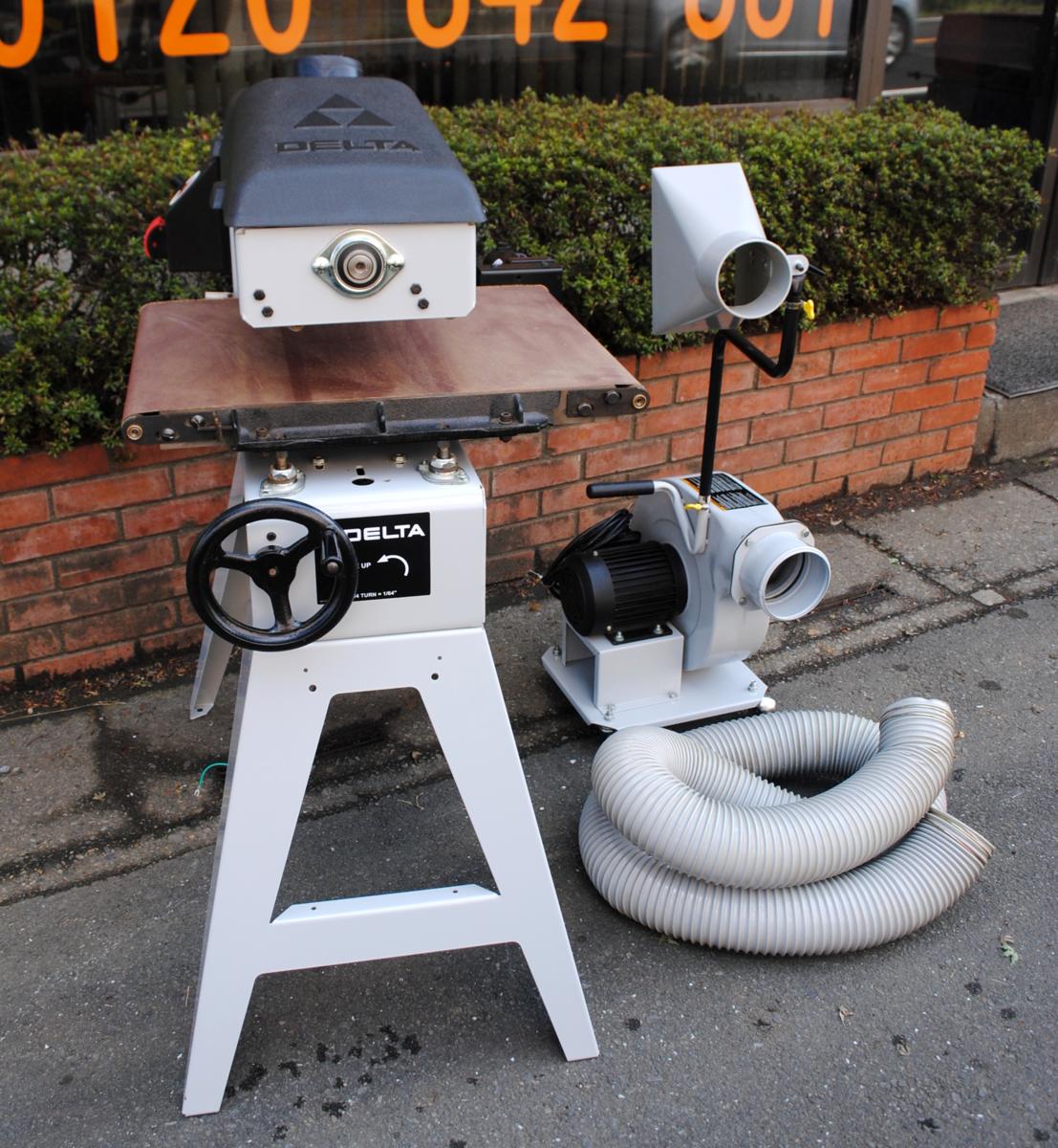 DELTA★18_×36_ ドラムベルトサンダー★集じん機付