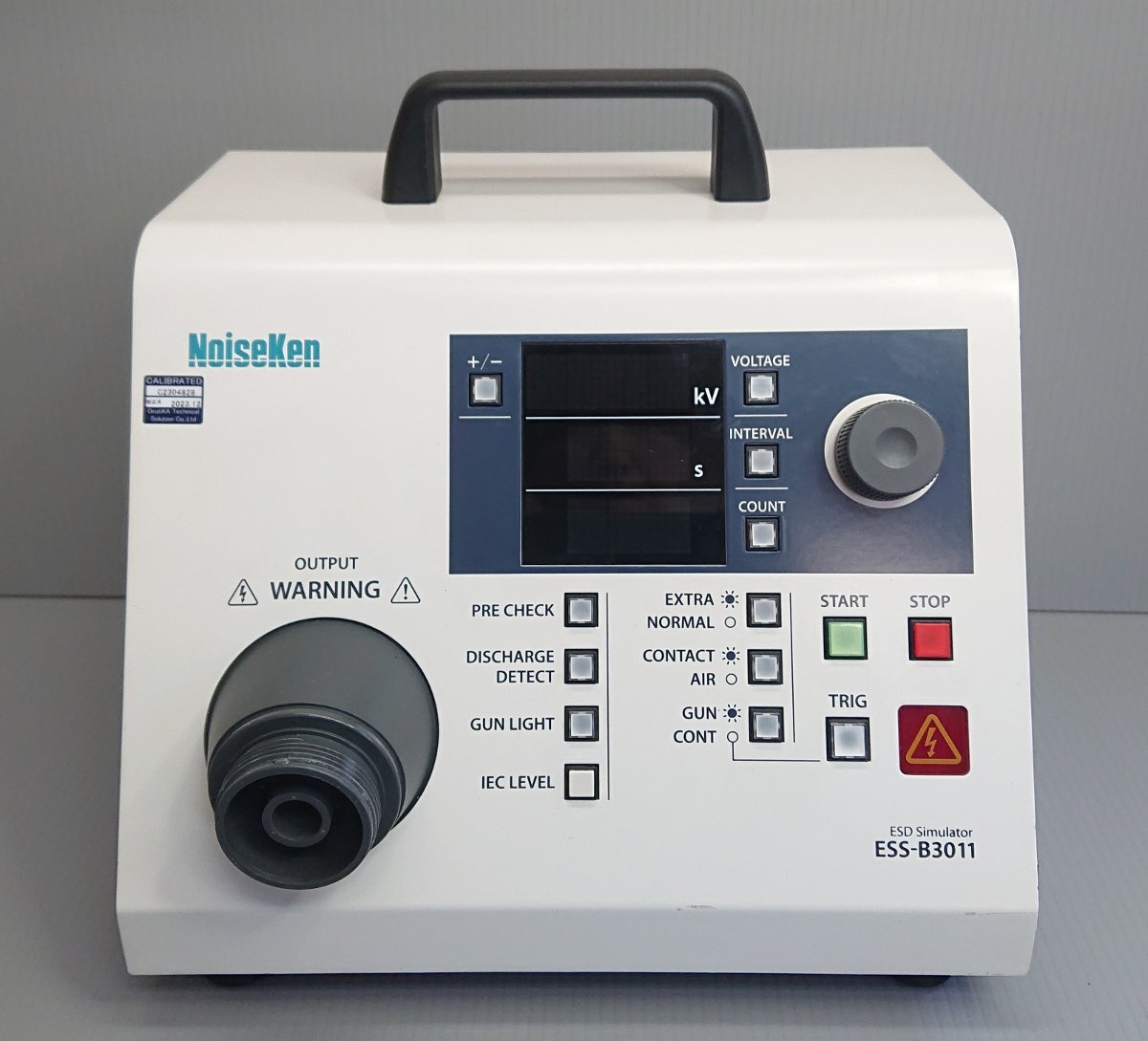 NoiseKen ノイズ研究所★静電気試験器 ESS-B3011★放電ガン GT-30R★取説付