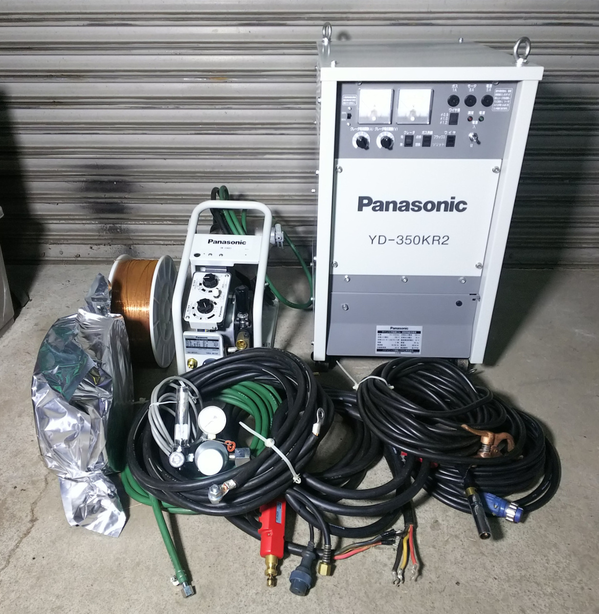Panasonic★CO2_MAG 半自動溶接機★ワイヤ送給装置 ケーブル ワイヤ付