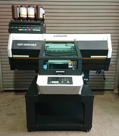 Mimaki ミマキ★UV-LED硬化フラットベッドインクジェットプリンタ★  ★UJF-3042MkⅡ★2020年製★Kebabユニット ソフト付