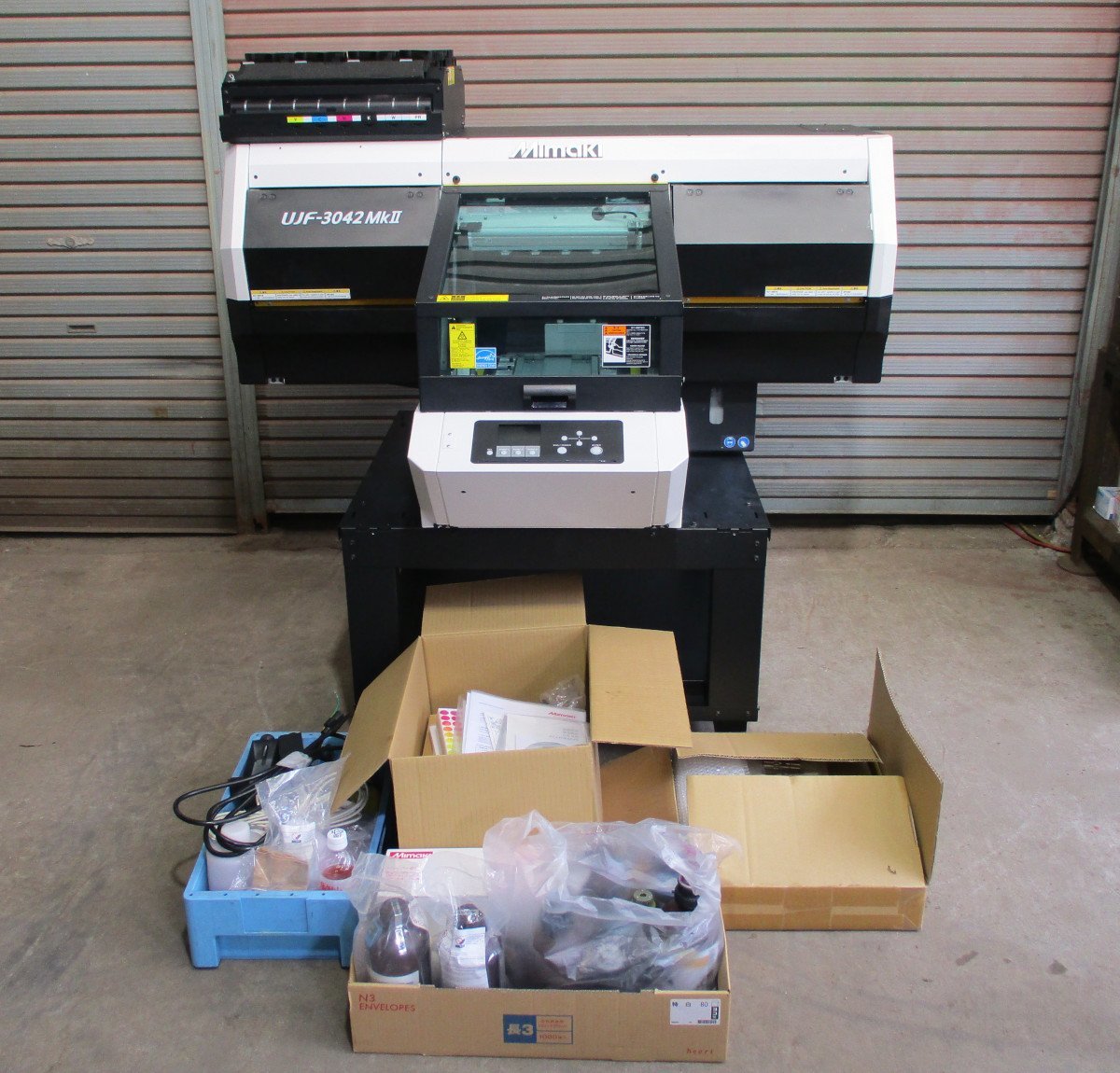 ミマキ Mimaki★UV-LED硬化フラットベッドインクジェットプリンタ★UJF-3042MkⅡ★取説_付属品付