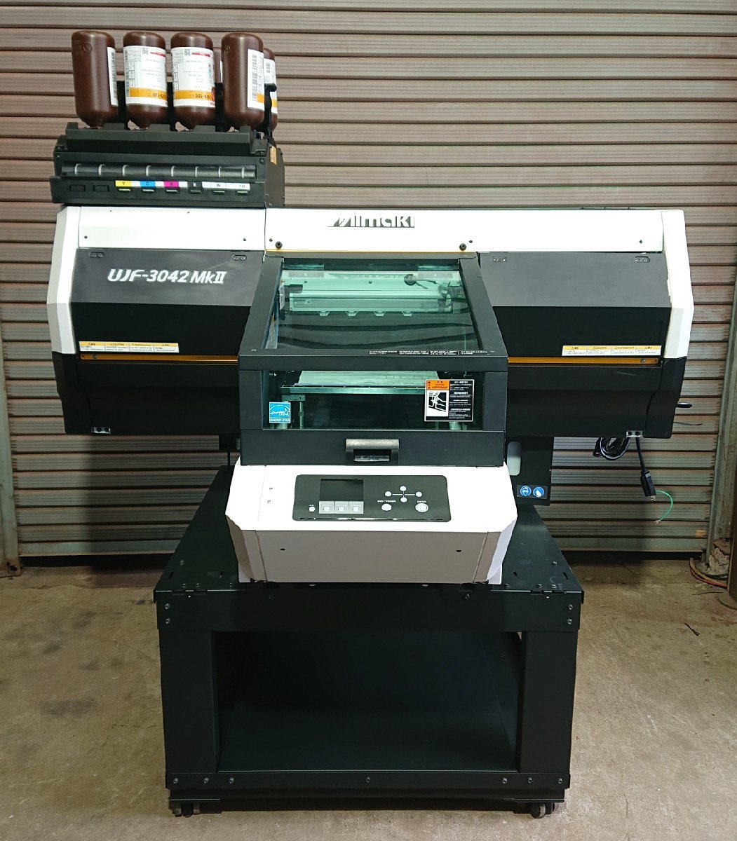 Mimaki ミマキ★UV-LED硬化フラットベッドインクジェットプリンタ★ ★UJF-3042MkⅡ★2020年製★Kebabユニット ソフト付