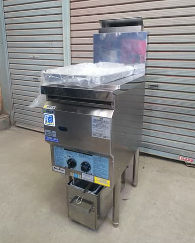 キッチンテクノ★業務用ガスフライヤー 12L オイルセービング★TK-CF2-GA13-L12★取説付