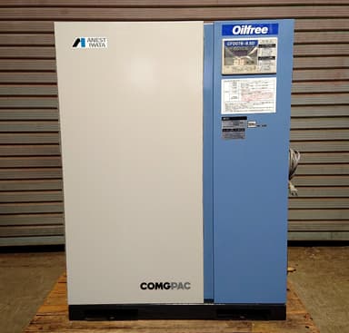 アネスト岩田 COMGPAC★オイルフリーパッケージコンプレッサ★ ★エアドライヤー付★CFD07B-8.5D★50Hz★AC100V