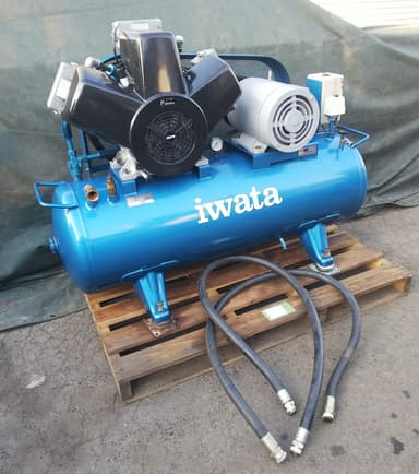 IWATA★レシプロコンプレッサ★SP-75PB★10馬力 7.5kW