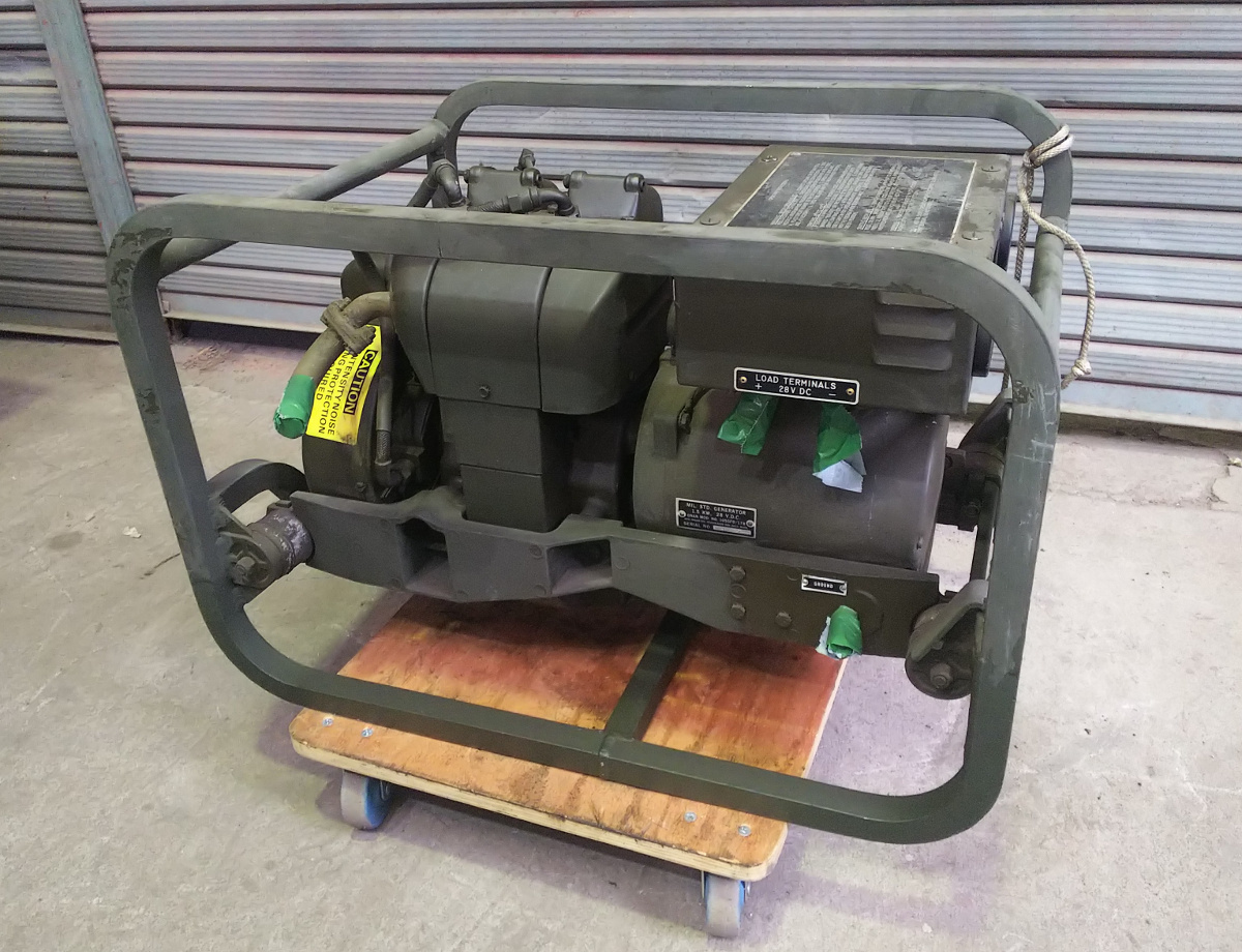 U.S.ARMY★GENERATOR SET-GASOLINE ENGINE★ ★ガソリンエンジン発電機★MEP-025A★1.5kW 28V DC
