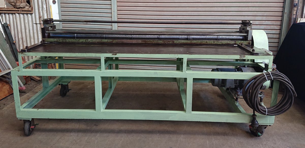 三晃機械製作所★ダクトリブロール機械 ロール成形機★鈑金機械 建築板金 屋根