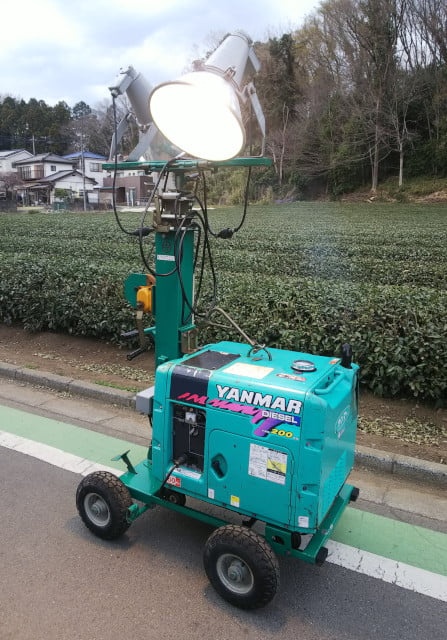 和光機械(WACOH) 投光機 ウルトラパワーライト ２灯 WL402WM-6G ヤンマー(YANMAR) ディーゼル発電機